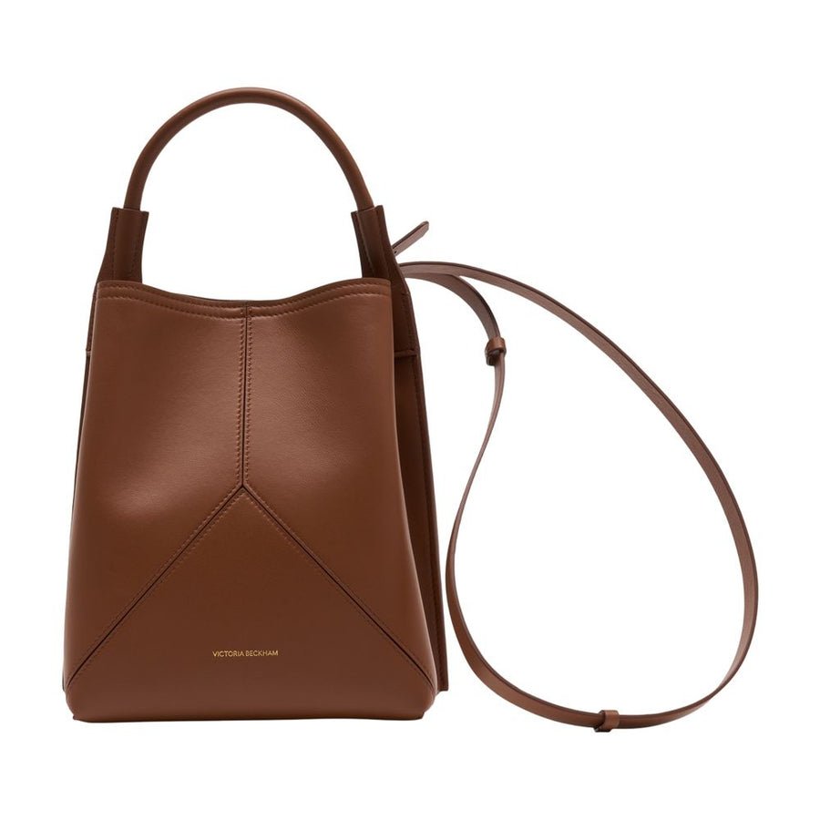 Victoria Beckham calfskin bucket bag in brown