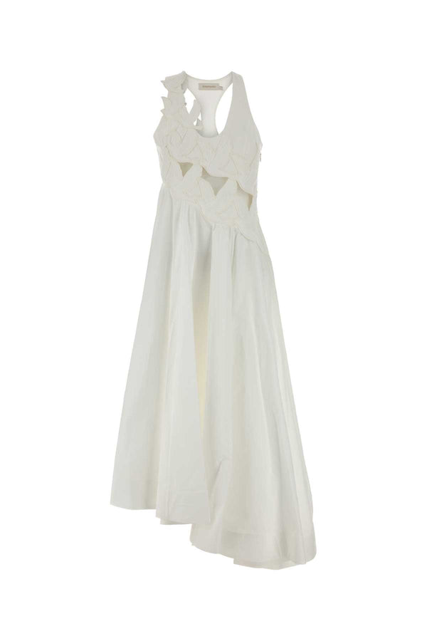 Zimmermann Applique 100% Cotton dress in white