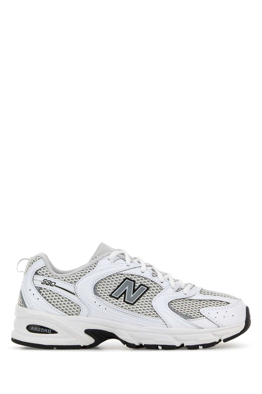 Two-Tone Mesh And Synthetic Leather 530 Sneakers White