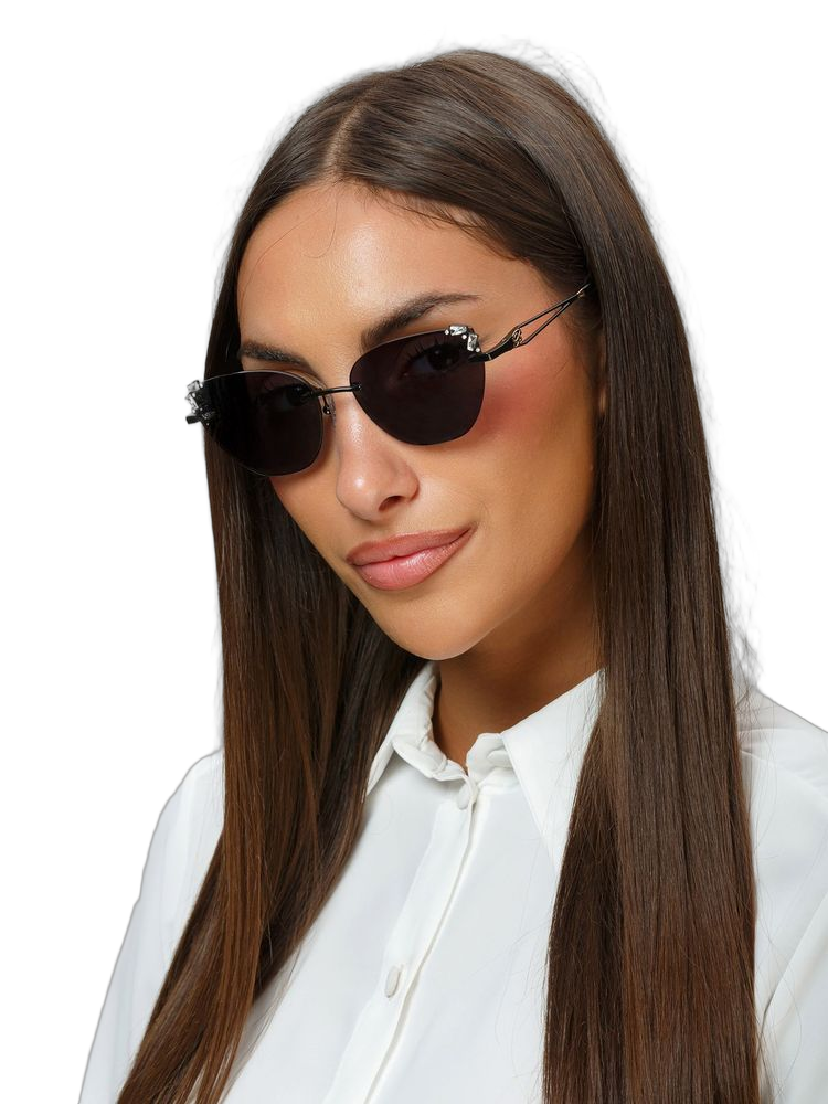 Blumarine SBM230S Metal frame sunglasses in black
