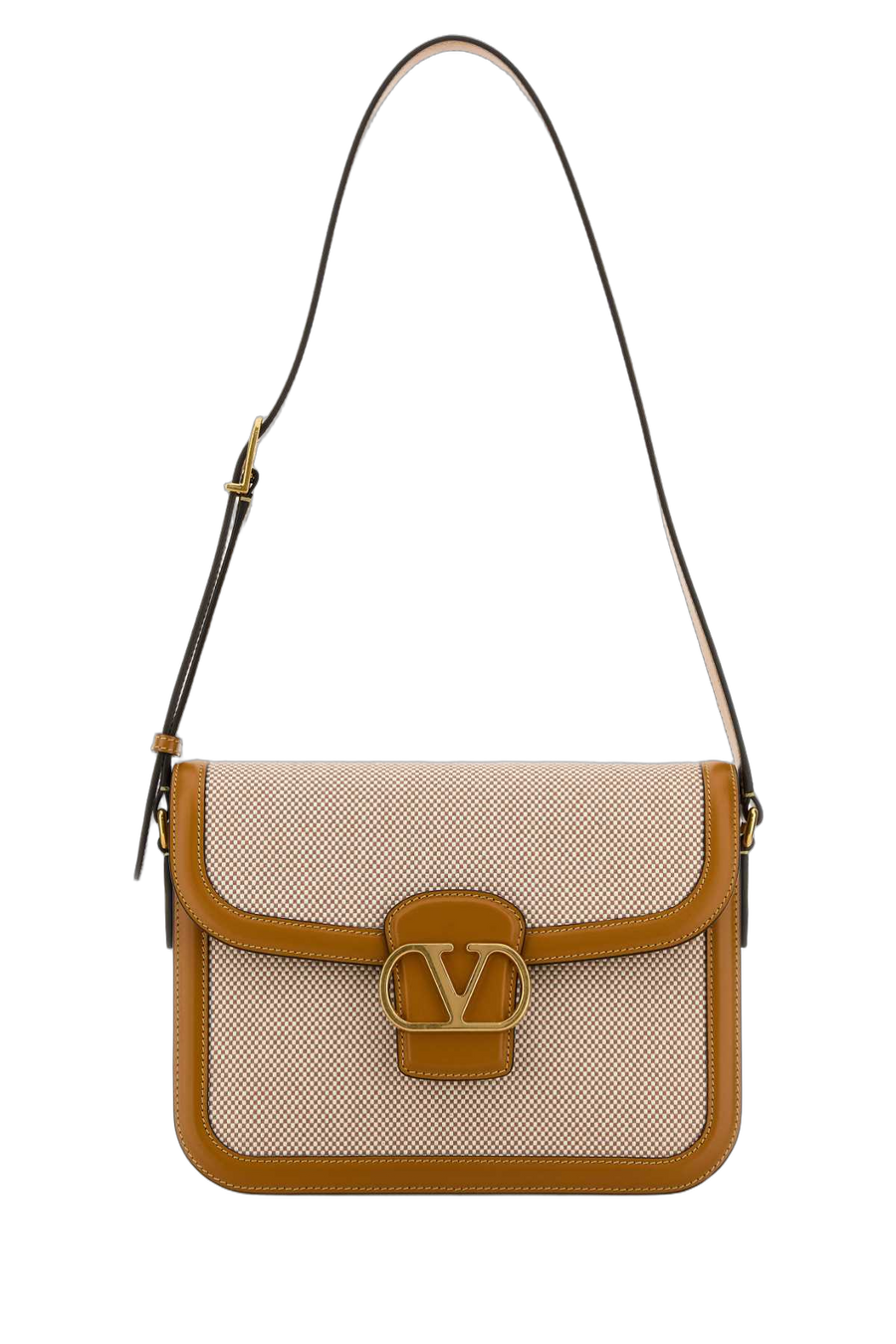 Valentino Garavani Exterior: 100% Fabric shoulder bag in beige