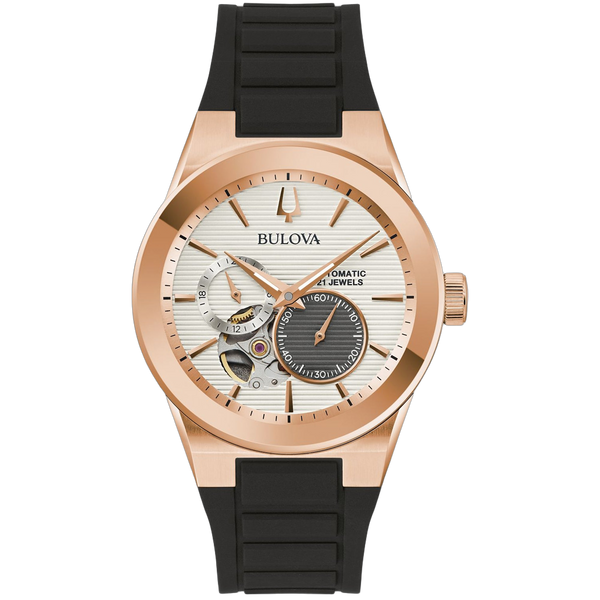 Bulova watch in rose gold