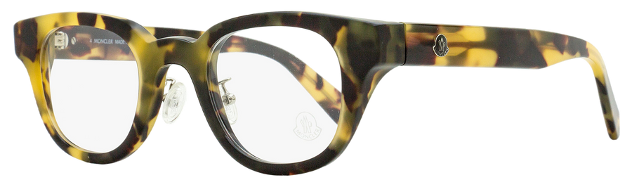Moncler Alternative Fit Eyeglasses Ml5157d 055 Olive Havana 46mm Plastic (acetate)