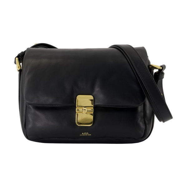 A.P.C. Cowhide crossbody bag in black