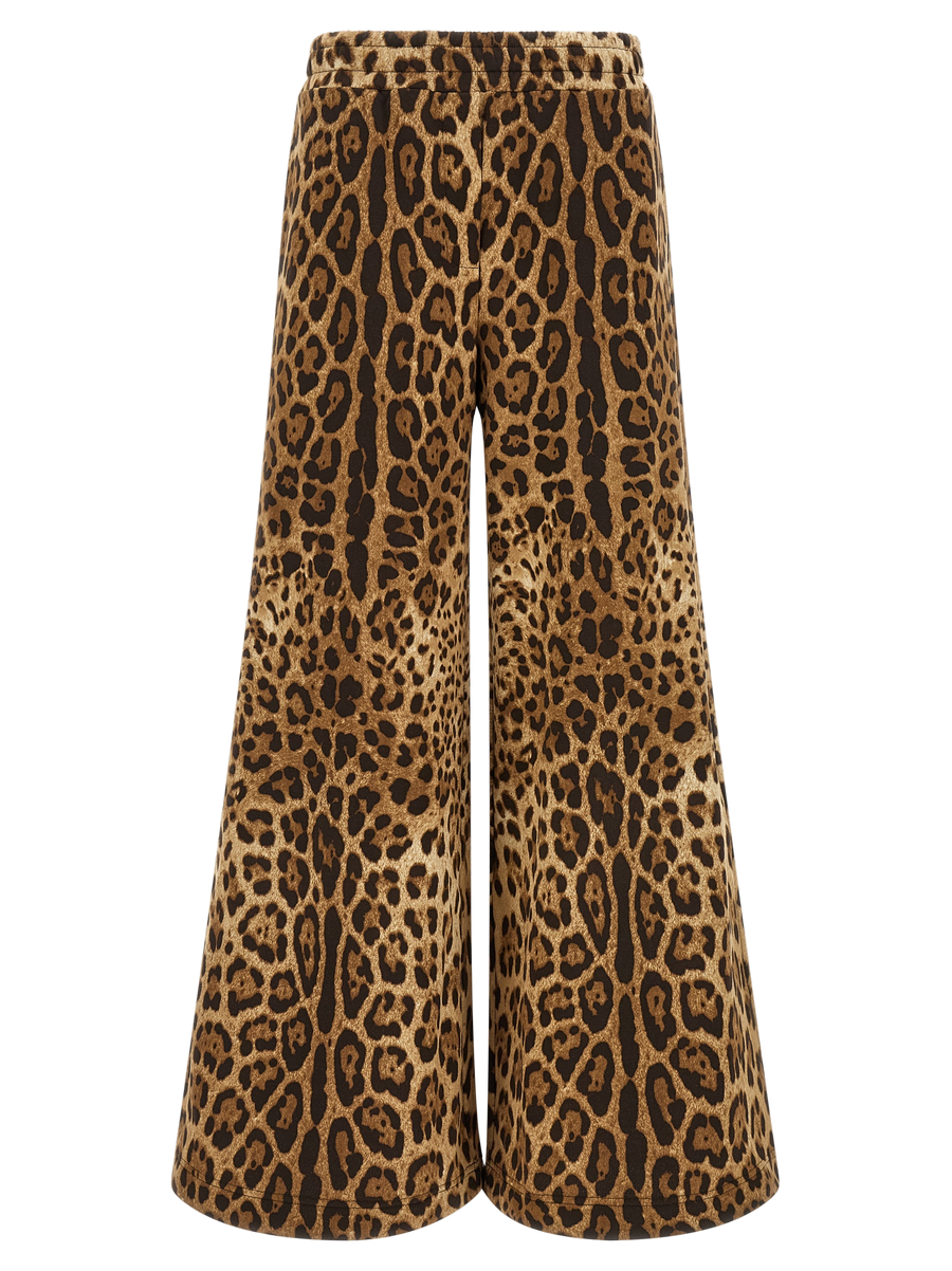 Brown Cotton Casual Pants