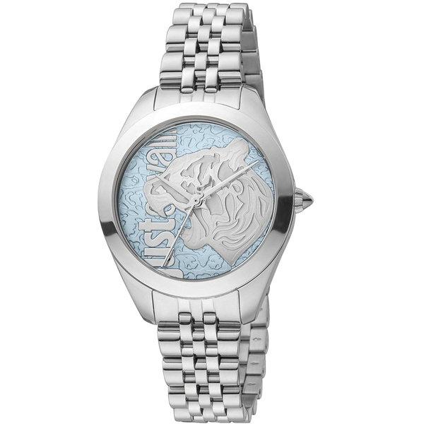 Just Cavalli Stainless steel case and bracelet watch in blue