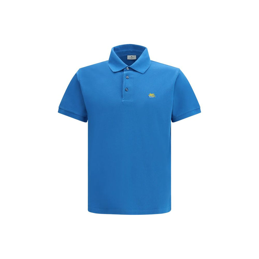 Etro 100% Cotton polo shirt in blue