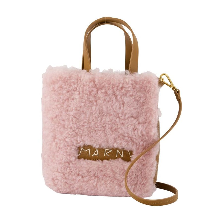 Marni lambskin tote bag in pink