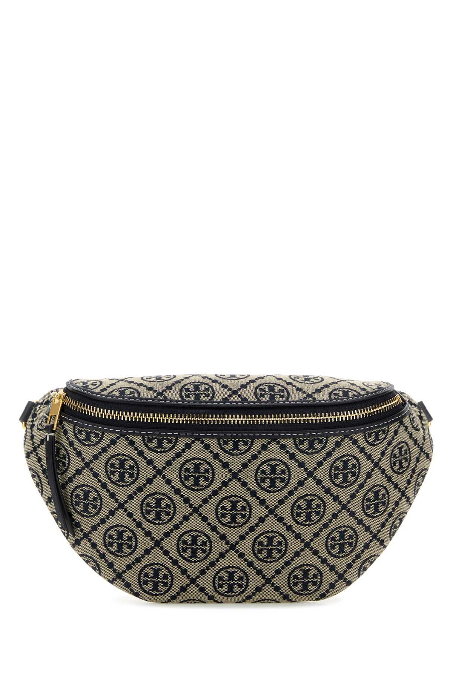 Tory Burch Exterior: 100% Fabric; Lining: 100% Fabric; Finishing: Golden metal belt bag in navy