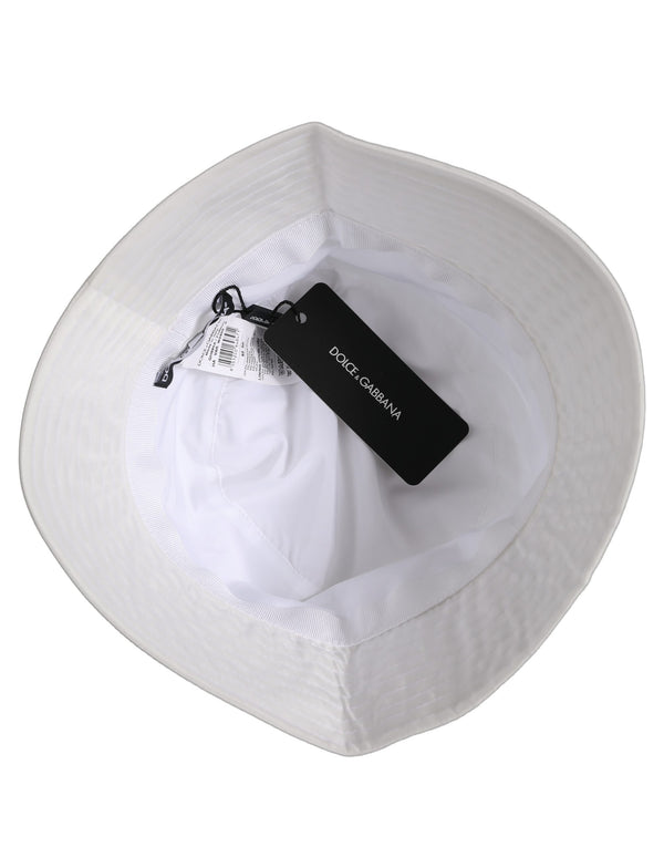 Dolce & Gabbana HAT10029 100% Nylon (exterior) bucket hat in white
