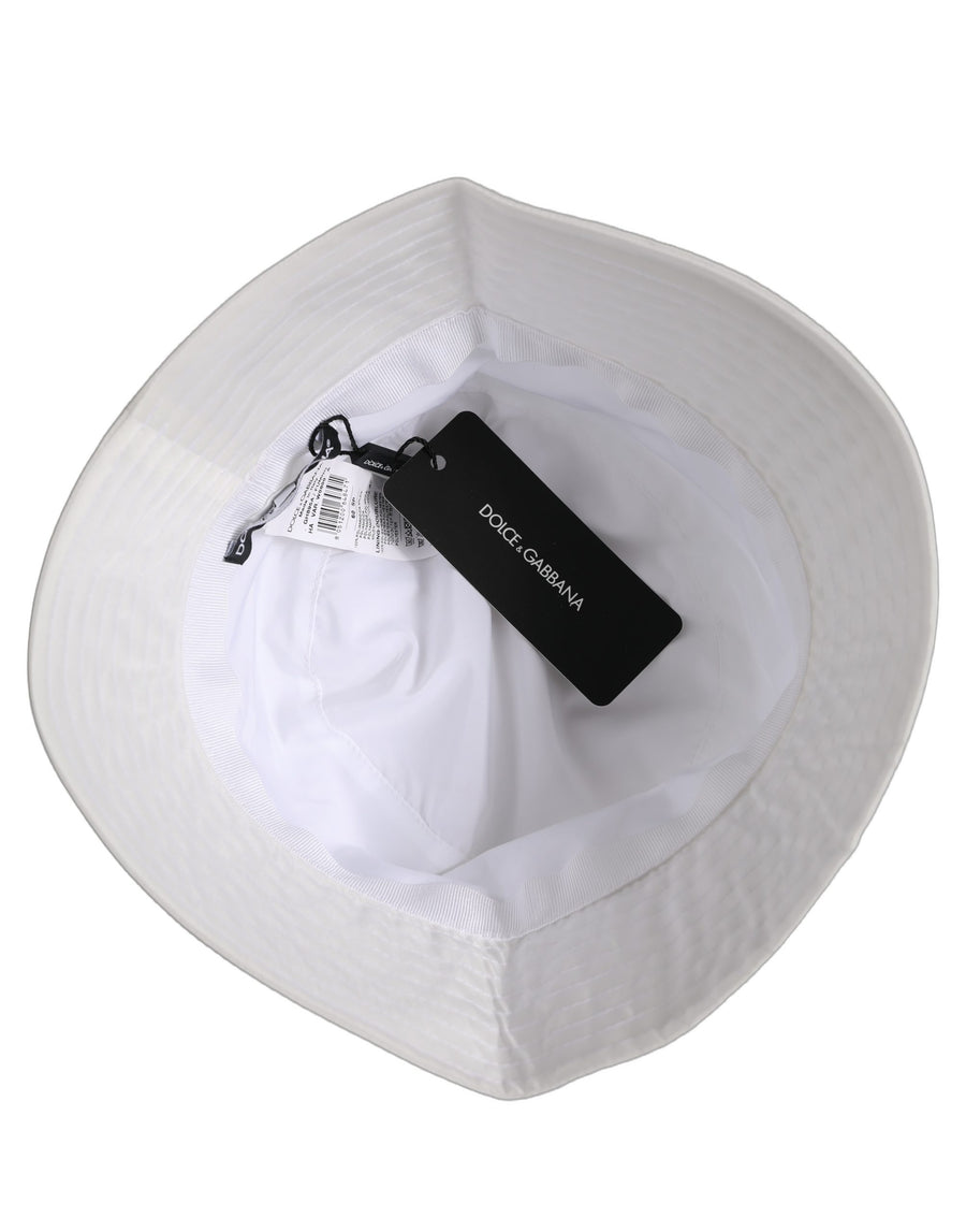 Dolce & Gabbana HAT10029 100% Nylon (exterior) bucket hat in white