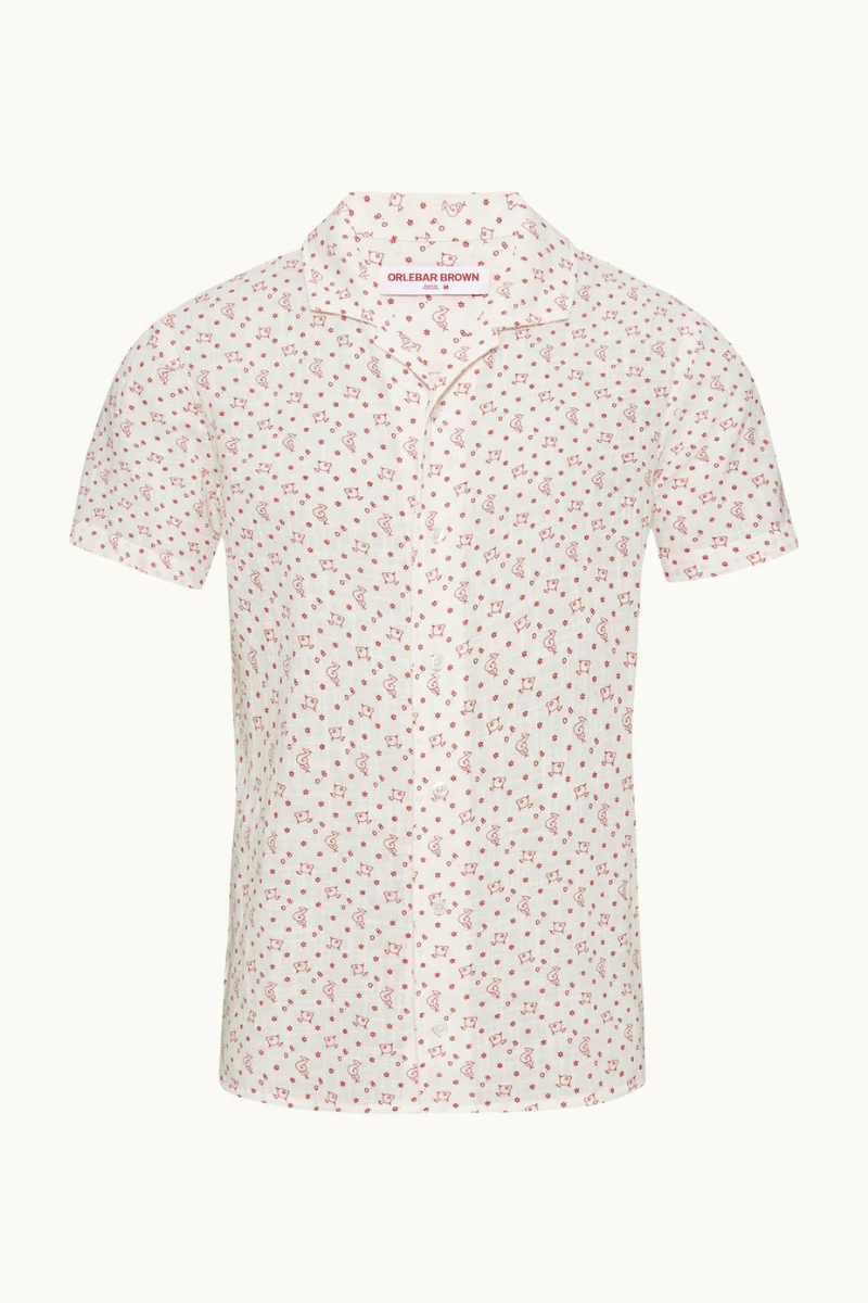 Orlebar Brown 100% Cotton shirt in white