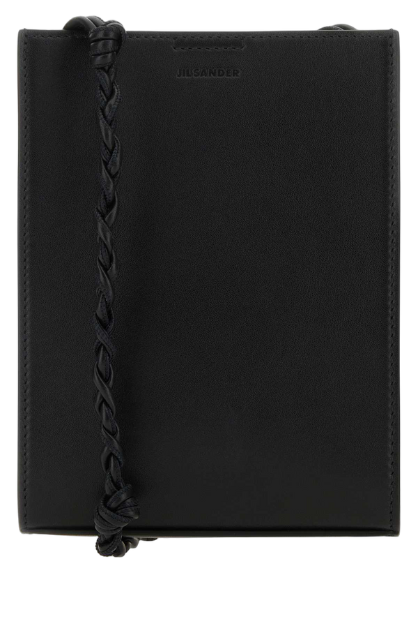 Jil Sander Exterior: 100% Calf clutch in black