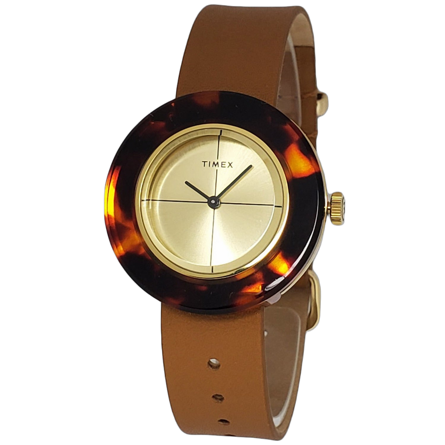 Timex watch in gold