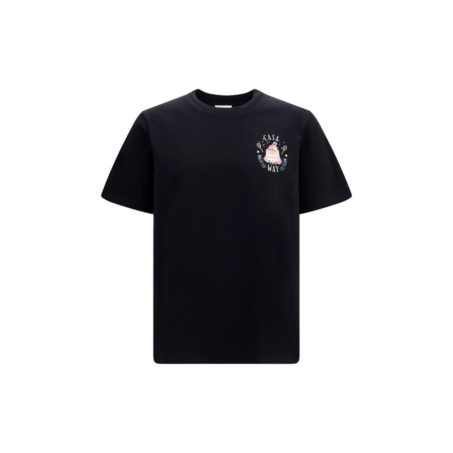 Casablanca 100% Cotton t-shirt in black