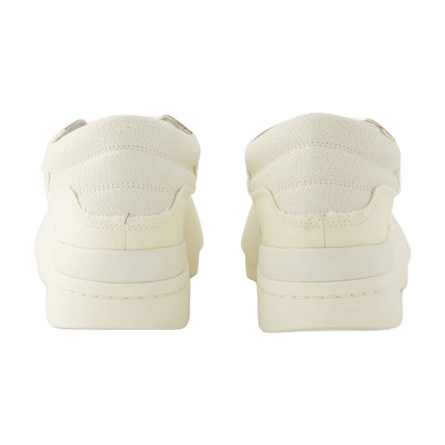 Y-3 Leather sneaker in white