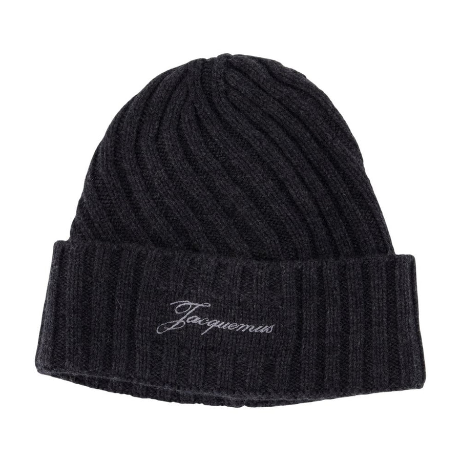 Jacquemus ACU00767AK00287-970 cashmere beanie in black