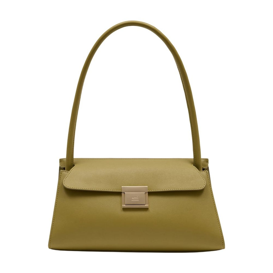 AMI Paris Calfskin shoulder bag in green