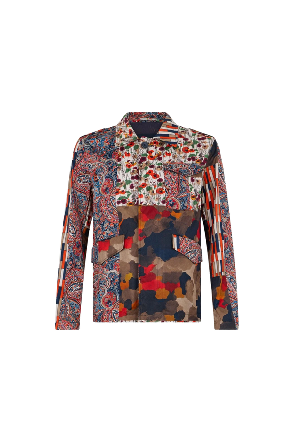 Herno 100% cotton jacket in multicolor