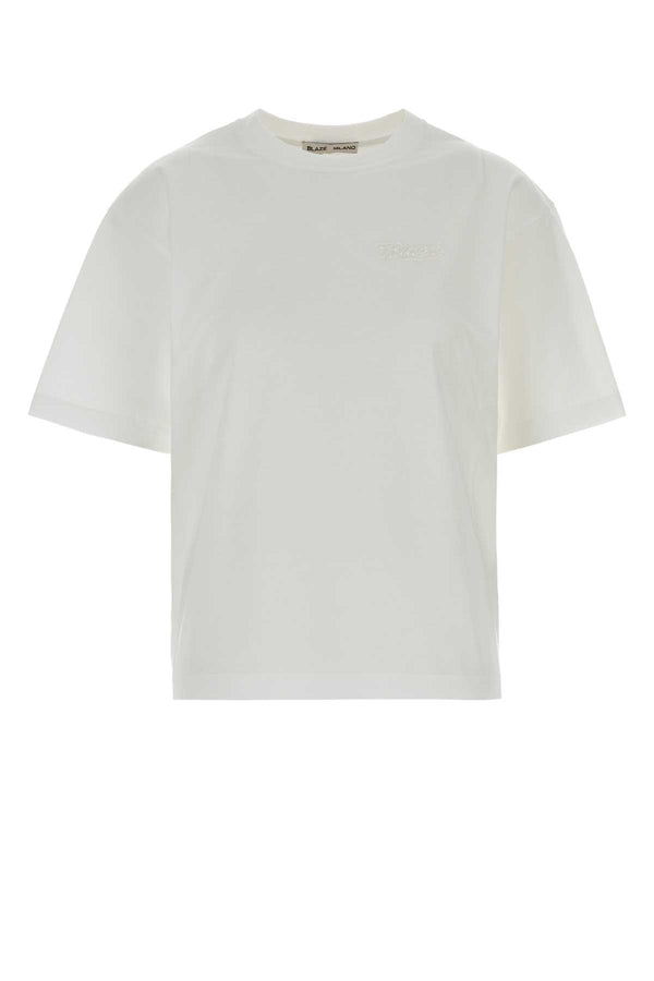 White Cotton T-Shirt Exterior