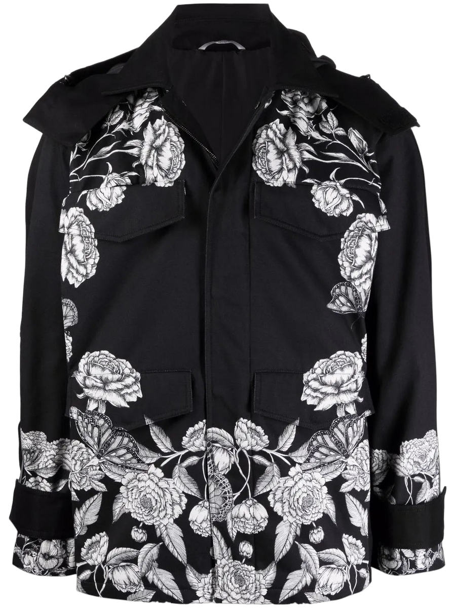 Valentino Cotton blend jacket in black
