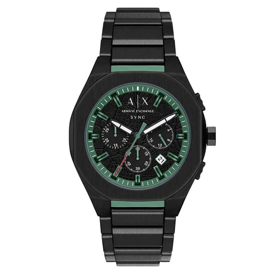 Armani Exchange watch in black