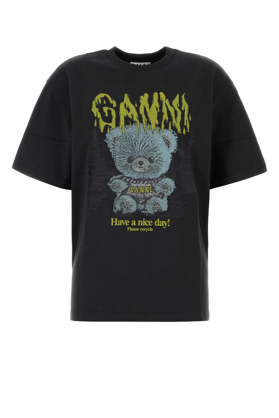 Graphite Cotton Oversize T-Shirt Phantom Exterior: Organic Maglie