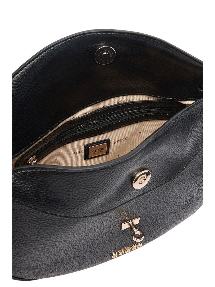 Guess 100% Polyurethane shoulder bag in black