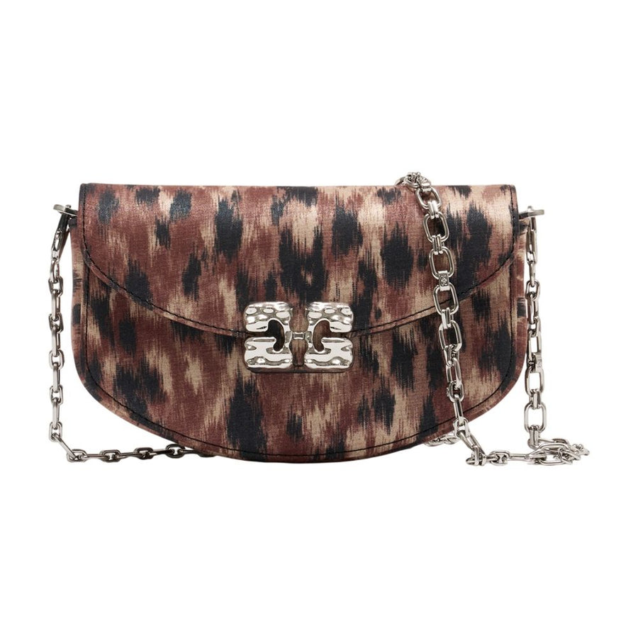 Ganni Synthetic crossbody bag in brown