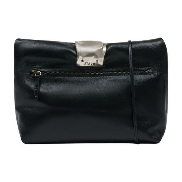 Staud Calfskin clutch in black