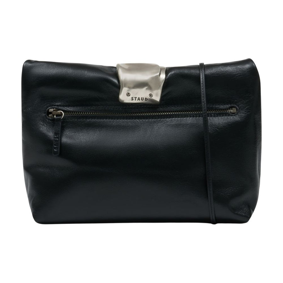 Staud Calfskin clutch in black