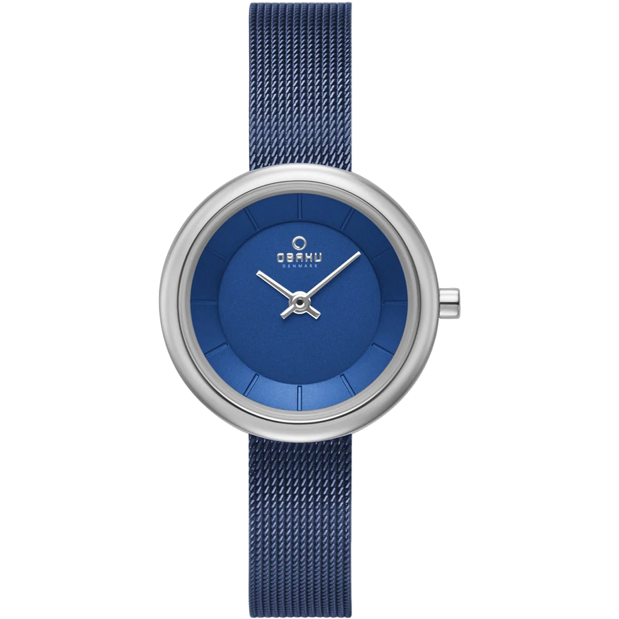 Obaku Stainless steel case watch in blue