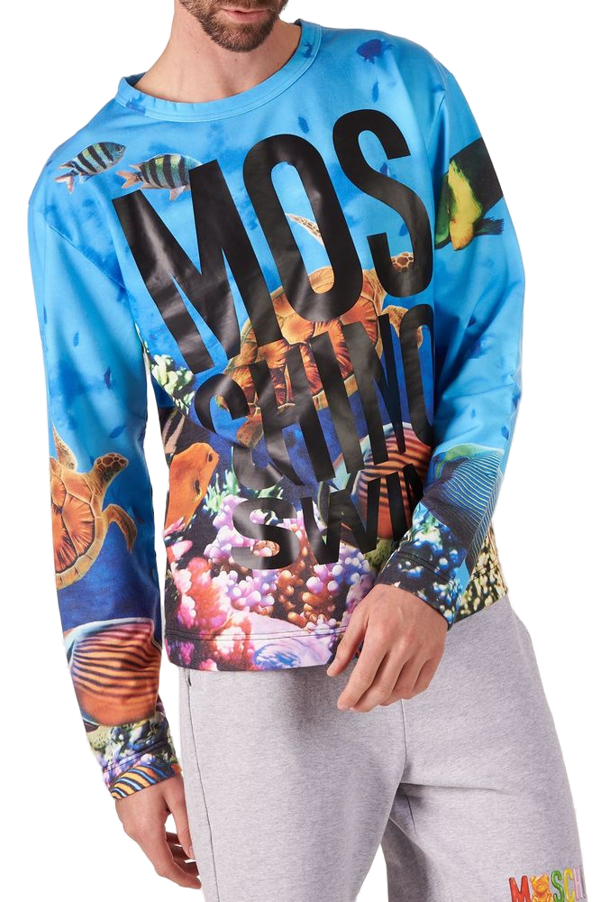 Moschino Sweatshirt Blue Apparel / Knitwear-sweatshirts