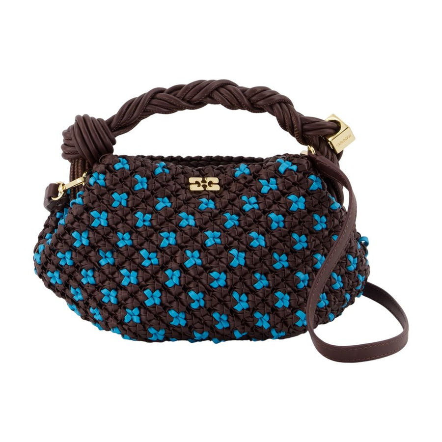 Ganni Synthetic top handle bag in brown