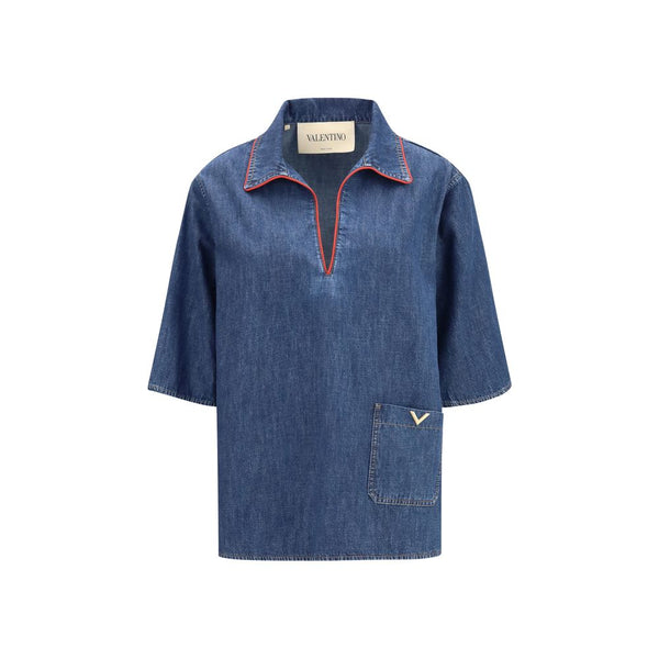 Valentino Garavani 100% Cotton shirt in blue