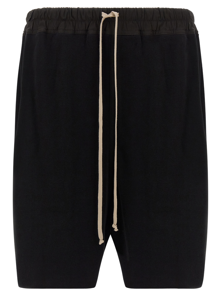 Rick Owens 100% Cotton bermuda shorts in black