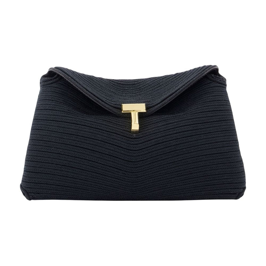 Toteme canvas clutch in black