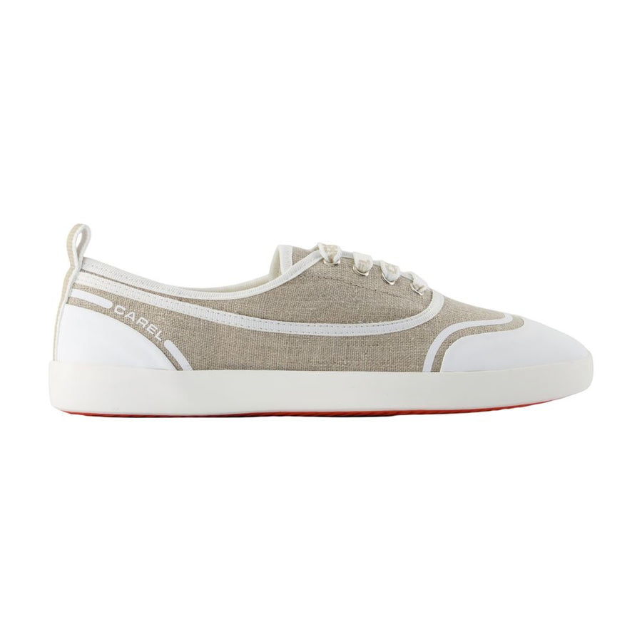 Carel Cotton flat in beige