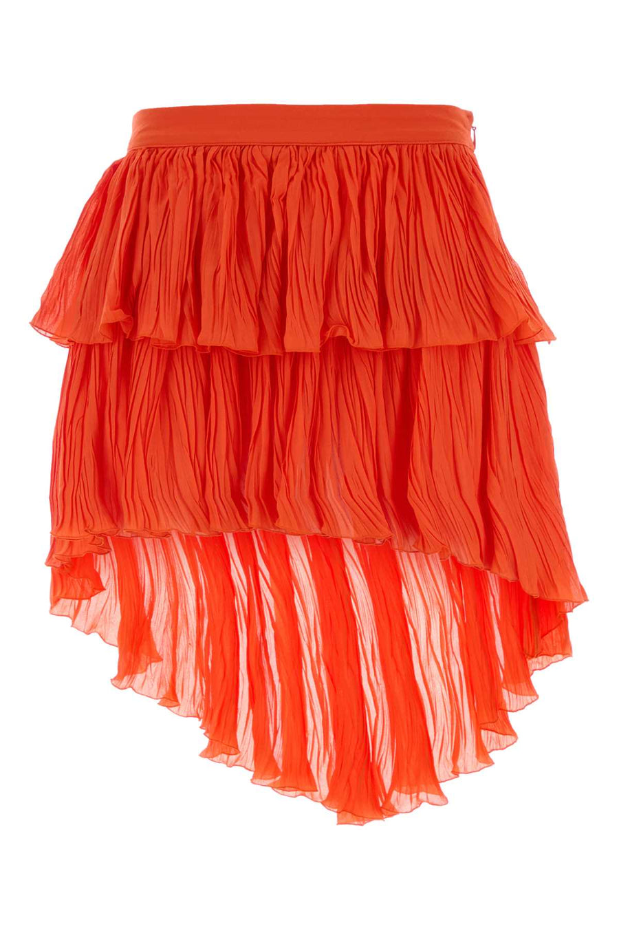 Blumarine Plisset 100% Viscose skirt in orange
