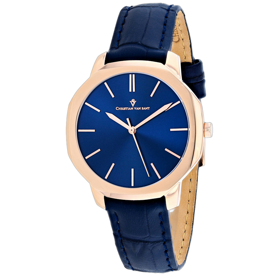 Christian Van Sant Stainless steel case watch in blue