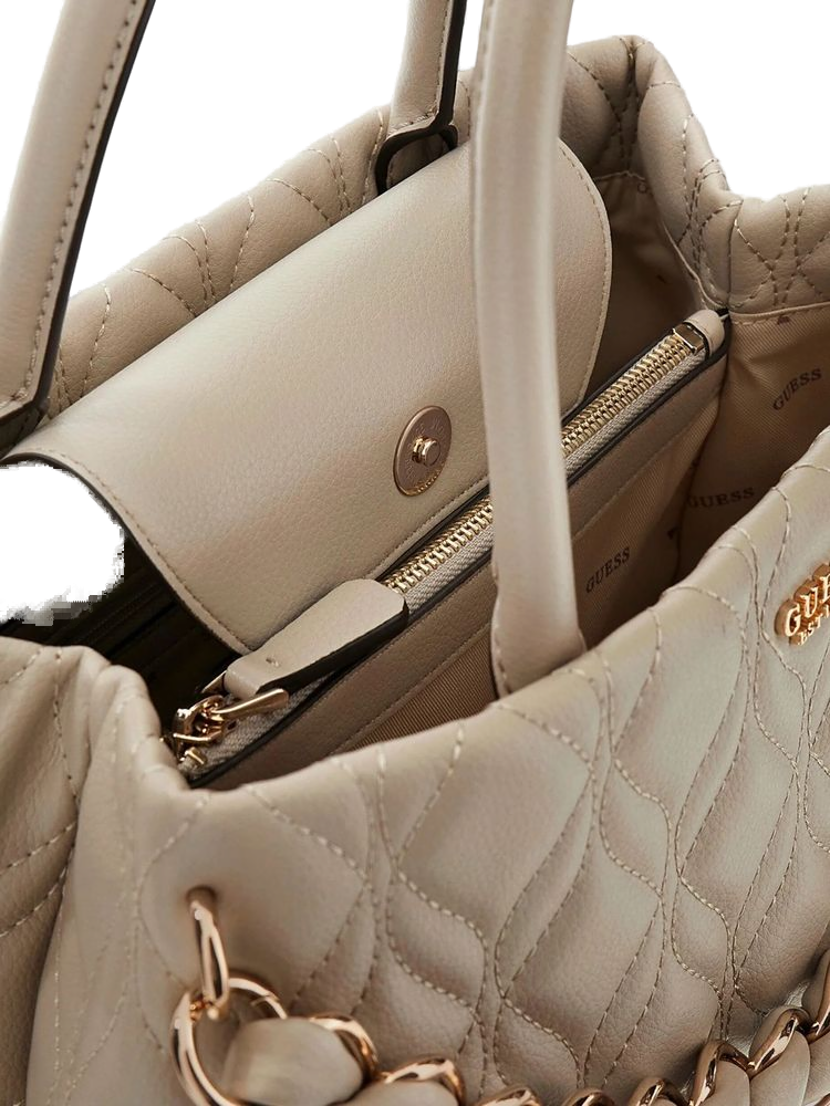 Guess 100% Polyurethane shoulder bag in beige