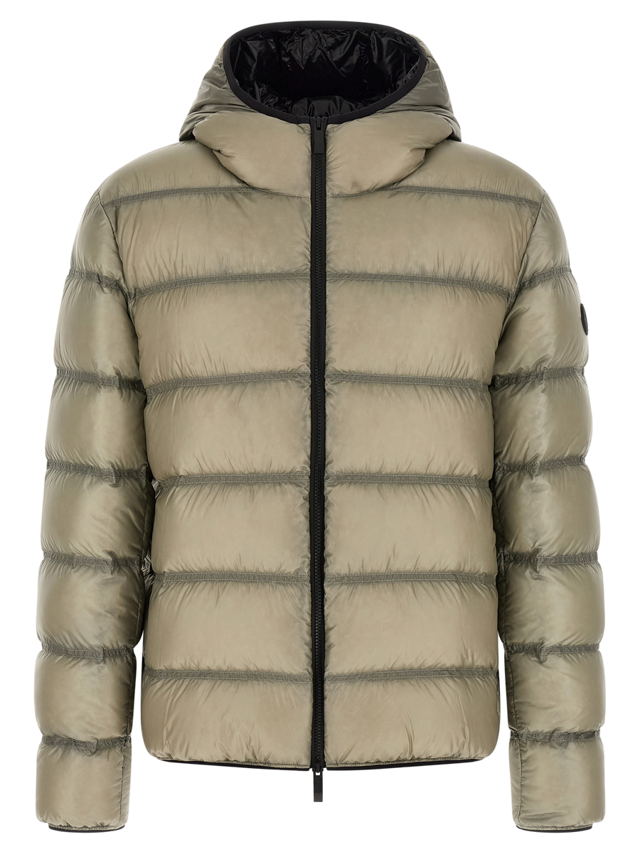 Beige Polyamide Full-Length Jacket Clothing