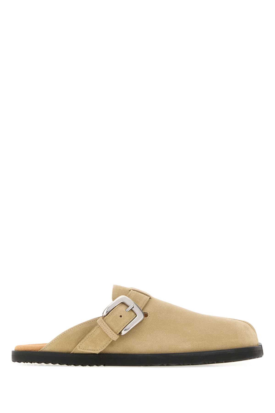 Maison Margiela Anatomic Exterior: 100% Suede; Interior: 100% Leather slide in beige