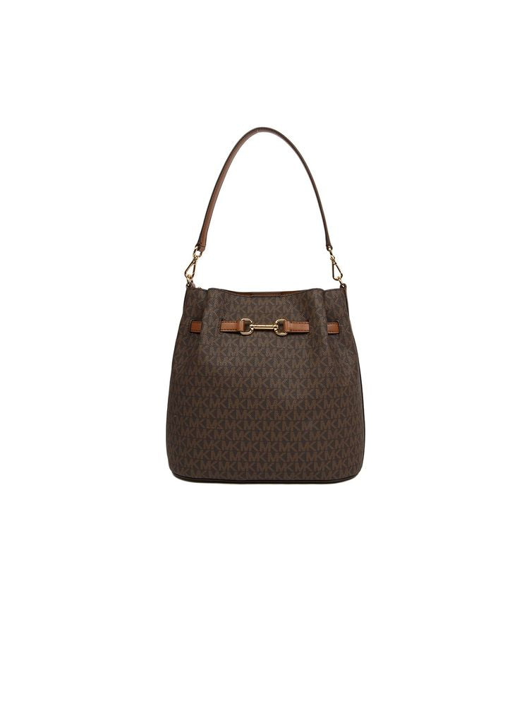 Michael Kors 100% Polyvinyl Chloride bucket bag in brown