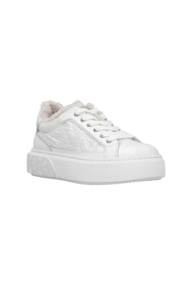 Pinko 56% Calf Leather sneakers in white