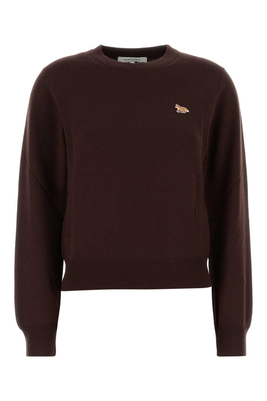 Chocolate Wool Sweater Darkwood Exterior: Maglieria