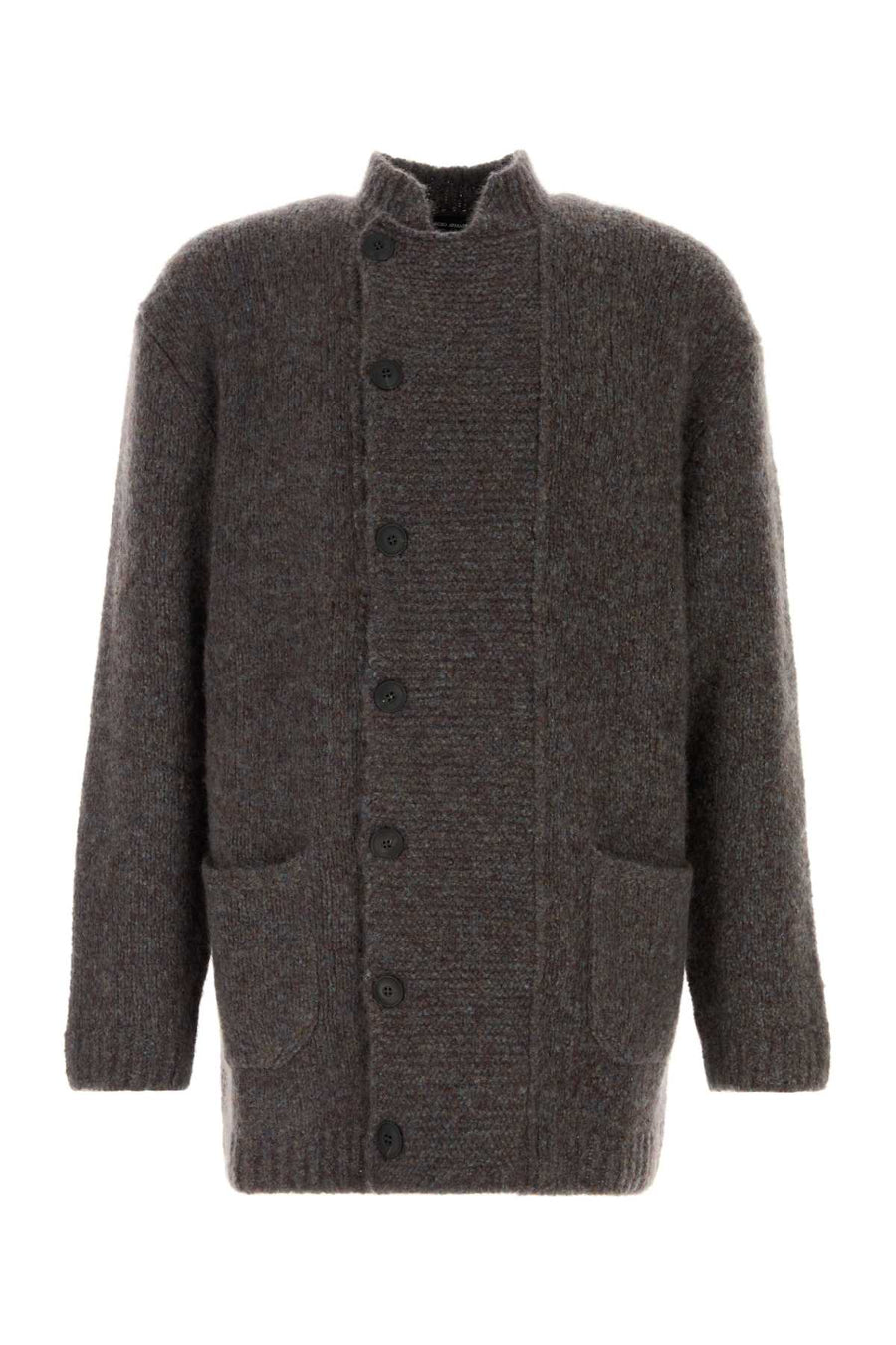 Multicolor Cashmere Blend Cardigan Blu/must Exterior: Silk Giacche E Gilet