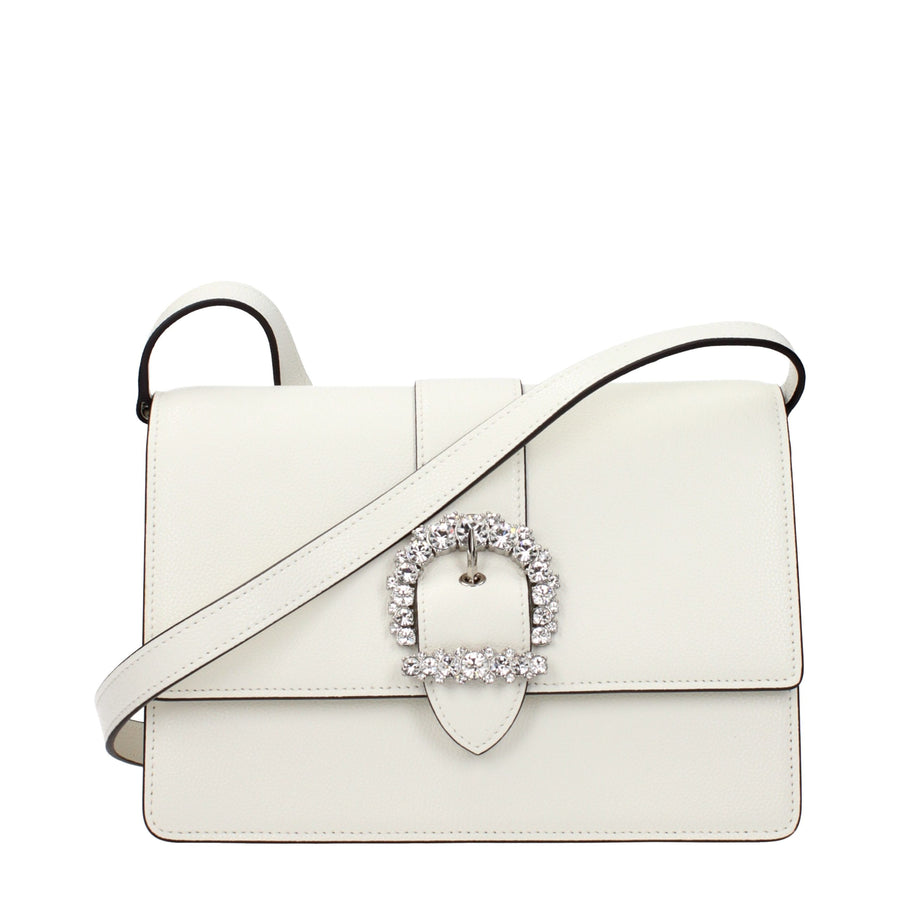 Jimmy Choo Leather crossbody bag in white