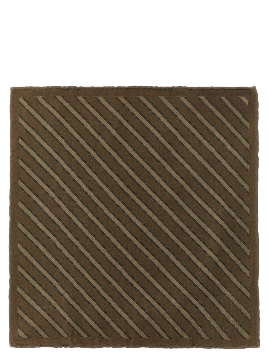 Brown Silk Foulard Accessory