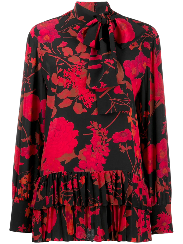 Valentino silk blouse in black
